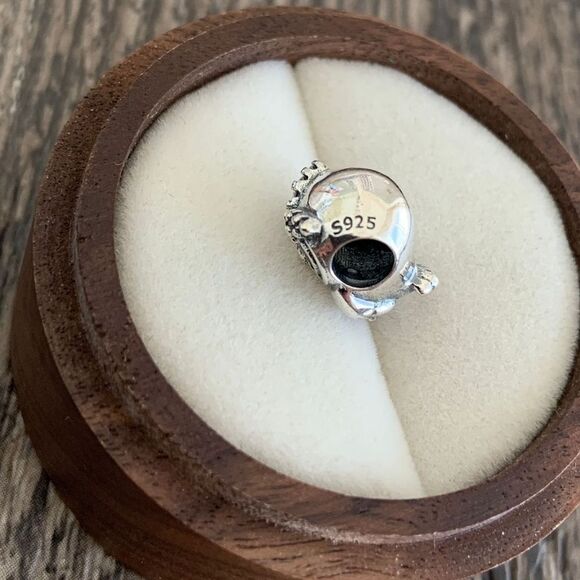 925 Sterling Silver Owl Charm - Picture 9 of 10